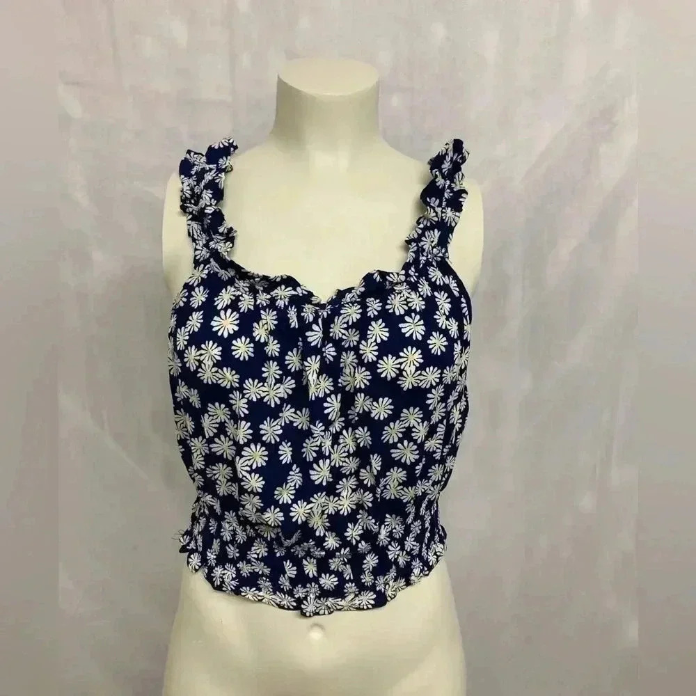 Pink rose crop top‎